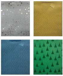 Torebka ozdobna brokat złocona Święta PL-9 duza - Panorama