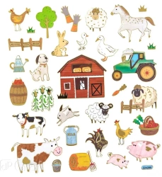 Naklejki farma 32szt - Dalprint dpCraft