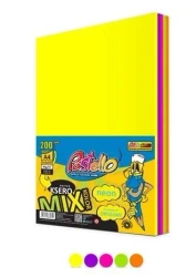 Papier ksero A4 75g 5 kolorów 200 arkuszy neon - Alfa Pastello