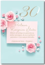 Kartka okolicznościowa Rocznica ślubu 30 - Trend