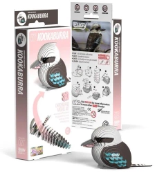 Ptak Kukabura Chichotliwa Eugy. Eko Układanka 3D - Eugy