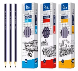 Ołówek bez gumki Tetis 3H 1 szt.