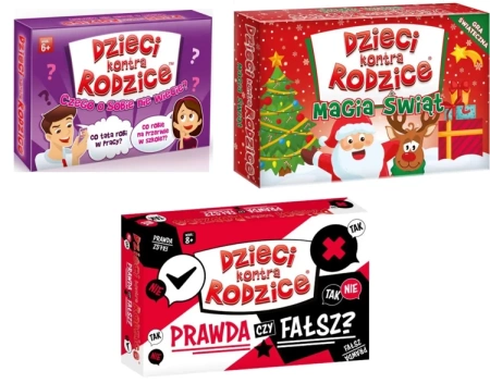 3w1 DZIECI KONTRA RODZICE CZEGO O SOBIE NIE WIECIE MAGIA ŚWIĄT PRAWDA FAŁSZ