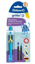 Pióro kulkowe Griffix leworęczne neon fresh blue - PELIKAN
