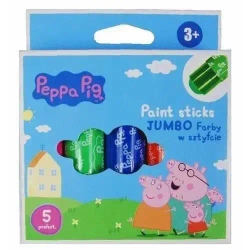 Farby w sztyfcie okrągłe 4kol Jumbo Peppa ASTRA - ASTRA papiernicze