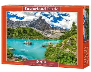 Puzzle 2000 Lake Sorapis, Alps, Italy CASTOR - Castorland