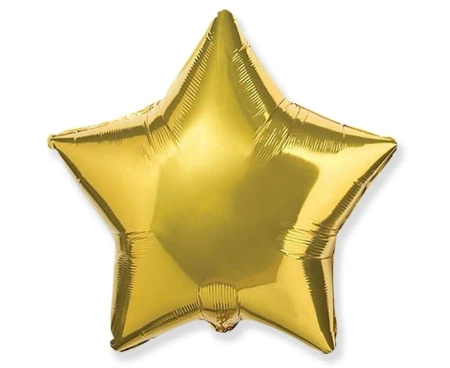 Balon foliowy 46cm Gwiazda złota - Godan