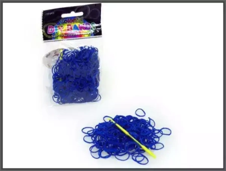 Gumki 250 ciemnoniebieskie do robienia bransoletek.   HIPO