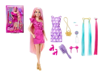 Barbie Zabawa włosami lalka z akcesoriami - Mattel