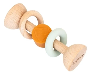Grzechotka drewniana silikonowa Lis - Trixie Baby