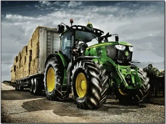 Diamentowa Mozaika Traktor z przyczepą słomy NO-1008030 - Norimpex