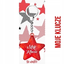Brelok Gwiazdka Moje Klucze - Be-Happy Gifts