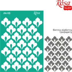 Szablon samoprzylepny wielokrotnego użytku ornament 21x29.7 cm - ROSA