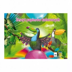 Zeszyt papierów kolorowych A4-32