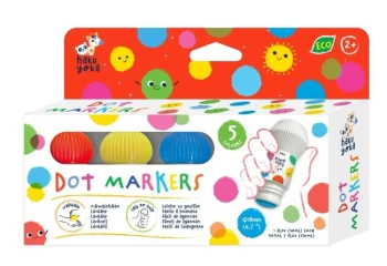 Markery Dot 5 kolorów - Avenir
