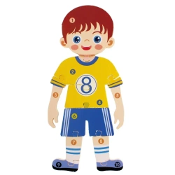 Układanka drewniana. Chłopiec. Mega creative 523413