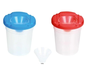 Kubek do płukania pędzli z blokadą wylania 9x8cm - MFP