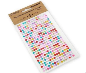 Kryształki samoprzylepne CR-02 mix kolor 5mm - Penword