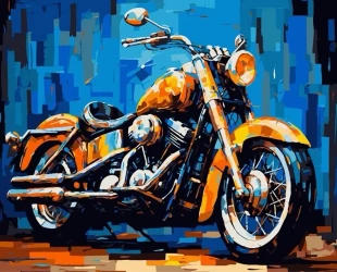 Malowanie po numerach 40x50 Motor - Koh-I-Noor