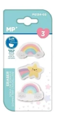 Gumka do ścierania Tęcza 3szt - MP Main Paper