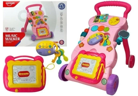 Pchacz ze znikopisem różowy - Leantoys