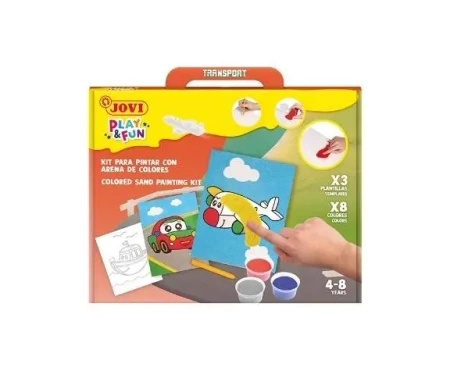 Play&Fun Malowanie piaskiem - Pojazdy JOVI