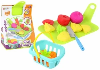 Zestaw warzyw do krojenia deska +akcesoria - Leantoys