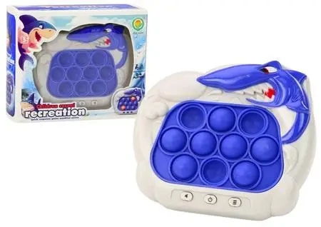 Rekin sensoryczny Pop-It ze światłem i dźwiękiem - Leantoys