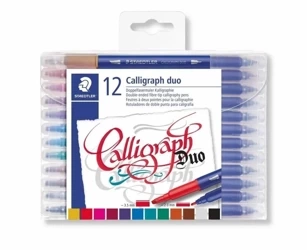 Pisak artystyczny do kaligrafii 12 kolorów - Staedtler