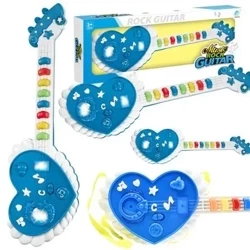 Gitara interaktywna dla dzieci niebieska - Maksik