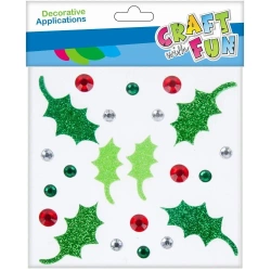 Craft with Fun Ozdoba dekoracyjna Eva Listki samoprzylepna 23szt Pbh 12/288