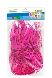 Sznurek rafia różowy 50g - Craft with Fun