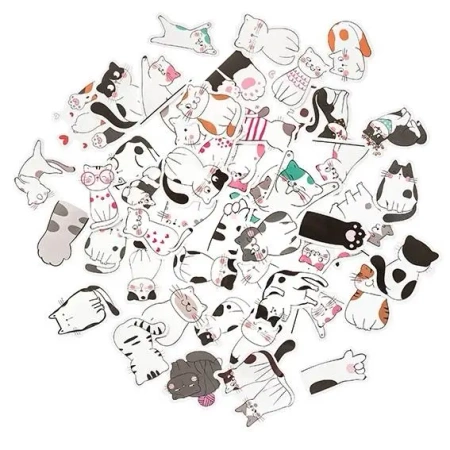 Naklejki winylowe koty 4-5cm 50szt - Dalprint dpCraft