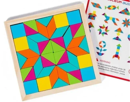 Układanka drewniana geometryczna - Merkpol