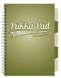 Kołozeszyt Pukka Pad A4 Project Book Olive green oliwkowy - Pukka Pads