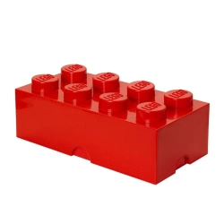 LEGO(R) pojemnik klocek ósemka czerwony - NHG