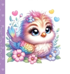 Notatnik ozdobny 100x100 48 stron gładki TW Ptasz - Fresh