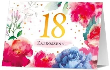 Zaproszenie Urodziny 18 (10szt) - Pan Dragon