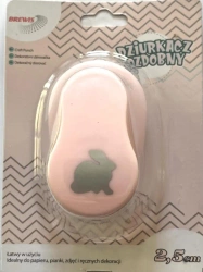 Dziurkacz ozdobny Królik 2.5cm - Brewis