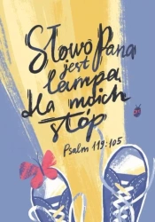 Pocztówka z kolorowanką - Słowo Pana jest lampą - Maria Garcarz