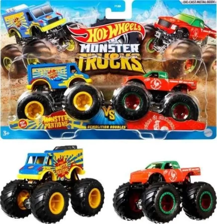 Hot Wheels Monster Trucks Pojazd 1:64 2-pak (8szt) - Mattel