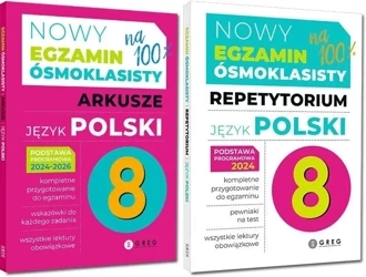 Egzamin ósmoklasisty Język polski. Repetytorium 2025 + Arkusze 2024-2026