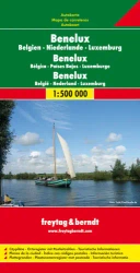Belgia holandia luksemburg mapa 1:500 000 - opracowanie zbiorowe