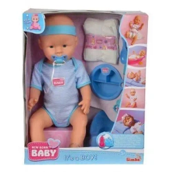 New Born Baby. Chłopiec w niebieskim ubranku