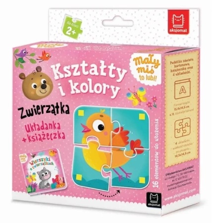 Mały miś to lubi! Kształty i kolory. Zwierzątka - Agnieszka Bator