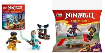 LEGO NINJAGO 30675 TURNIEJOWY TEREN SZKOLENIOW+BITWA ARINA Z DRAGONEM 30700