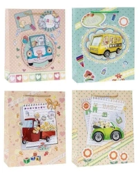 Torebka ozdobna pop-up 18x23x8cm mix ROZETTE