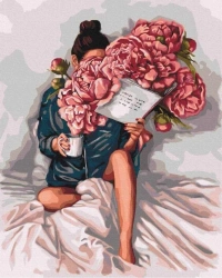 Malowanie po numerach - Historia piwonii 40x50cm - Twoje Hobby