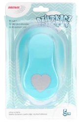 Dziurkacz ozdobny - Serce 5cm MIX - Brewis