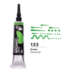 Farba aktylowa kontur universal fluor green 20ml - Rosa